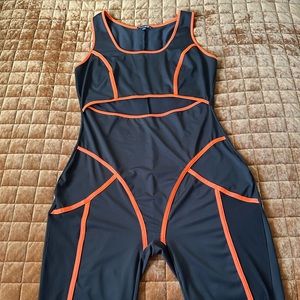 Cutout sleeveless jumpsuit